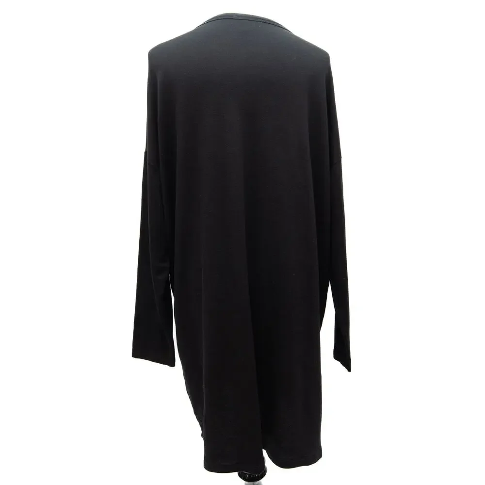 Eileen Fisher Black Long Sleeve Pocket Tunic Dress Size Medium - Picture 3 of 8